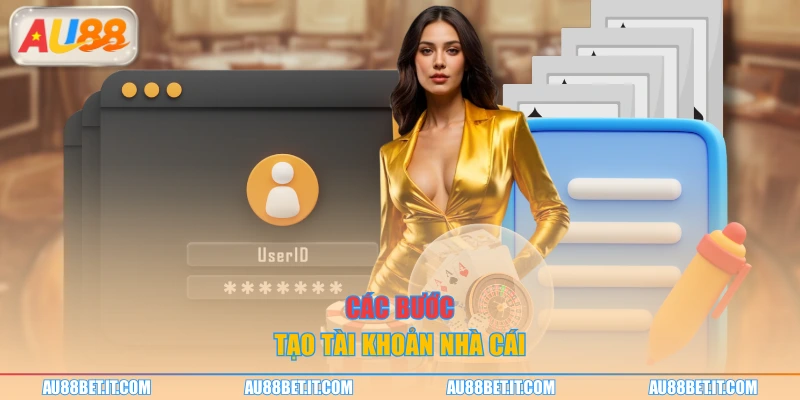 Các bước tạo tài khoản nhà cái